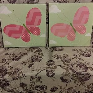 Super cute butterfly wall decor set